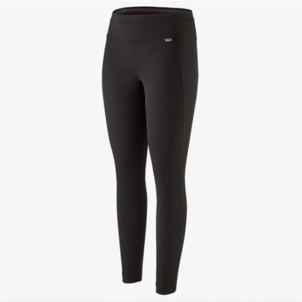 Patagonia Capilene 1 Silkweight Leggings XS Black Baselayer - Picture 2 of 7